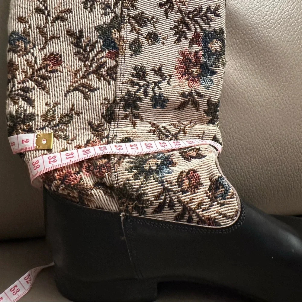 John Fluevog “Swordfish Brand” vintage cowboy boots  with floral knit top 6.5 - Picture 6 of 8